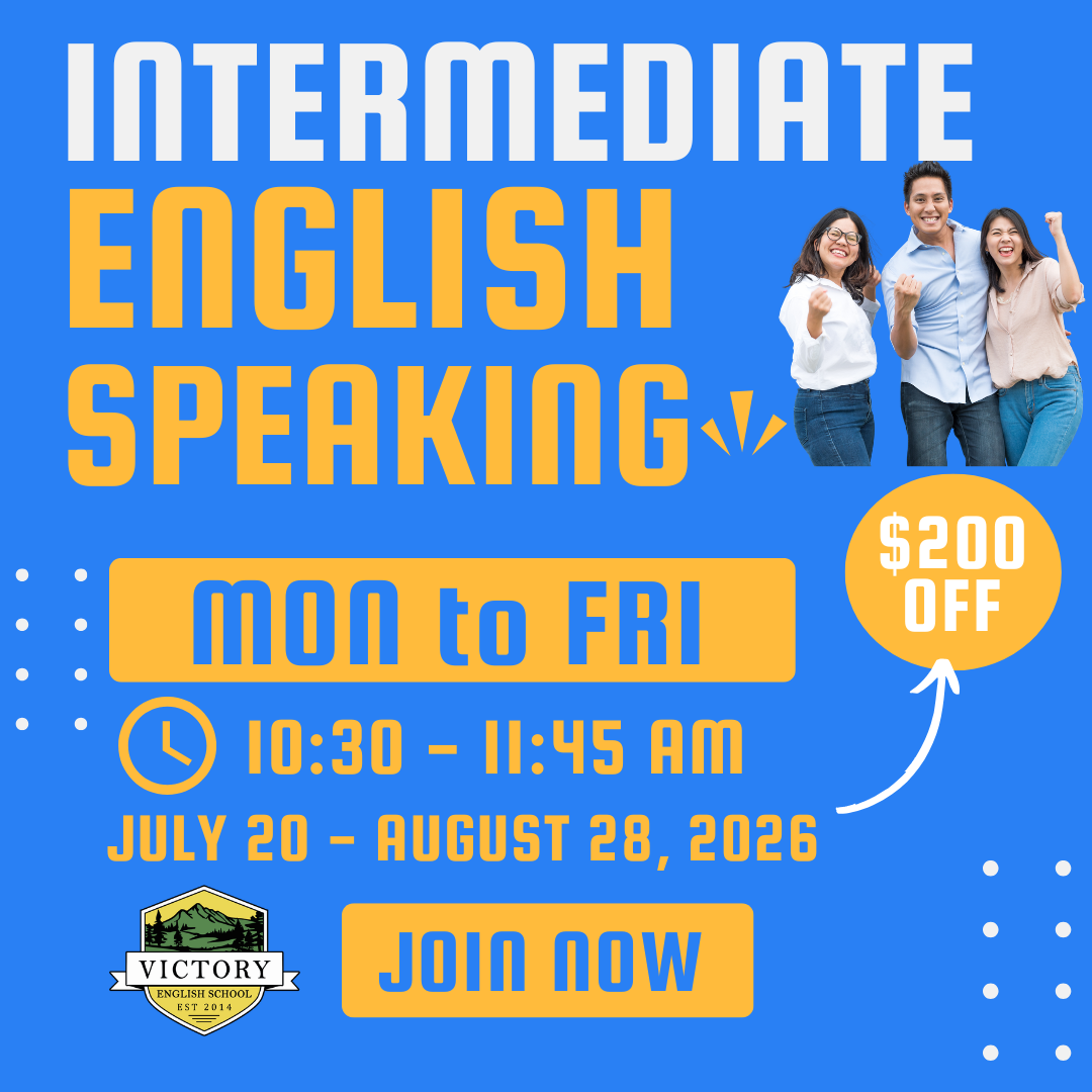 Intermediate Speaking Classes Summer 2026 SALE